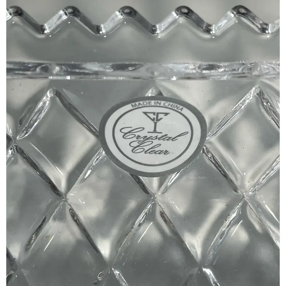 Crystal Clear Muirfield Crystal Cracker Tray New